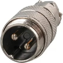 Luord - Store Mayk GX16-2 Pinli Metal Erkek Konnektör (M16 - 16MM)