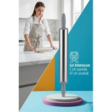 Luord - Store Mey Ithalat®  Isabella Series - Profesyonel P6061 Alüminyum Saf Kaplama 47 cm Şef Merdanesi