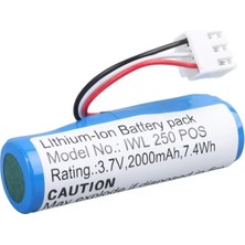Luord - Store Efcell IWL250 3.7 Volt 2000MAH 18650 Lityum Lı-Ion Pos Cihazı Terminal Pili (12X7MM 3 Pin Soketli)