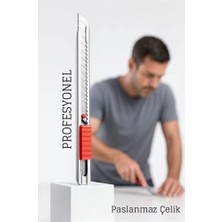 Luord - Store Mey Ithalat® Çelik Maket Bıçağı - Ince Tip Maket Bıçağı Dayanıklı ve Keskin Profesyonel 722409