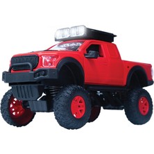 Luord - Store Sesli Işıklı Iş Makinaları 25 cm Kamyon - 4016 - Kırmızı (Lisinya)