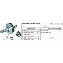 Form Metal Marş Dişlisi 10 Diş 10 Kanal Japon Tipi Hyundaı H100 Komple  Ds=10 Dkç=32,5 BOY=117,5 Ks=10 Gç=66 Dyf=19 (1 Ad )