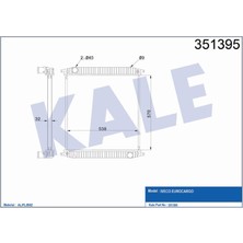 Kale Radyatör Iveco Eurocargo Radyatör Al/brz (570X538X32) (1 Ad )