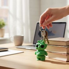Major Hobi Hareketli Eklemli Uzaylı Anahtarlık - Alien Stres Giderici Figür Aksesuar