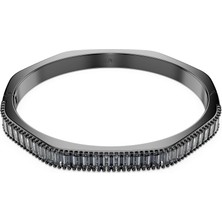Swarovski Matrix Bangle Bileklik Baget Kesim Gri Rutenyum Kaplama M