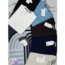 Atk Giyim Atkgiyim Erkek Slim Fit Yuvarlak Yaka Interlok Pamuklu Tişört - Yeni Sezon 5 Renk Oysho Kumaş Tülermez