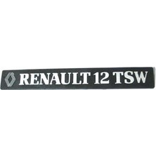 ERMAK Yazı "RENAULT12TSW" Renault R12-TSW  (1 Ad )