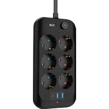 Çeşithane 6’lı Akım Korumalı Priz 2x USB 1x Type-C 2m Uzatma Kablosu Çocuk Korumalı