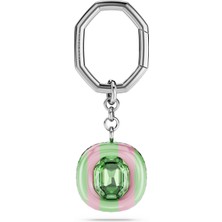 Swarovski Dulcis Anahtarlik Octagon Kesim Çok Renkli Rodyum Kaplama