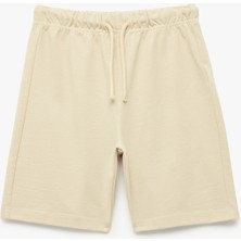 Koton Beli Bağcıklı Dokulu Basic Şort