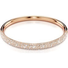 Swarovski Meteora Bileklik Kar Pavé Beyaz Pembe Altin Rengi Kaplama L