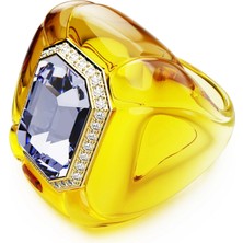 Swarovski Dulcis Kokteyl Yüzük Yastik Kesim Pavé Sari 55