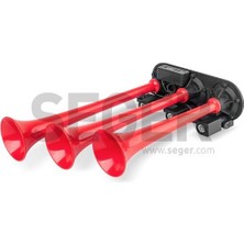 Seger Üç Borulu, Melodili 12V  (Dali Dali, Plastik Borulu) (1 Ad )