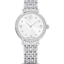 Swarovski Imber Saat Isviçre Üretimi Metal Bileklik Gümüş Ton Paslanmaz Çelik