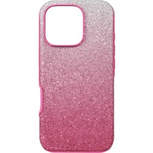 Swarovski High Akilli Telefon Kilifi Color Gradient Iphone® 16 Pro Pembe