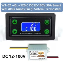 YATE10 Smart Wifi DC12-100V 30A Güneş Panel Termostat/ Timer