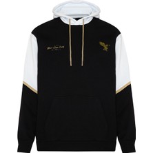 Krtlyvs Beşiktaş Jk Black Eagles Socıety Yazılı Kapüşonlu Sweatshirt