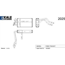 Kale Kalorifer Radyatörü Ford Transıt V347 Ac 2 Sıra Alüminyum Brazing Sistem (1 Ad )