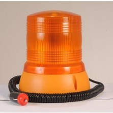 Tas 12-24V Süper LED Büyük Çakar Lamba Sarı Çakmak Fişli Mıknatıslı (1 Ad )