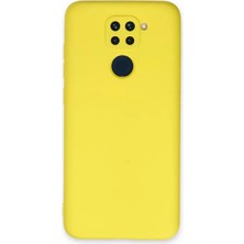 Renas Store Newface Redmi Note 9 Kılıf Nano Içi Kadife Silikon - Sarı