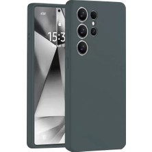 Renas Store Newface Galaxy S25 Kılıf Nano Içi Kadife Silikon - Koyu Yeşil