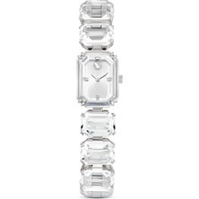Swarovski Millenia Saat Octagon Cut Bileklik Beyaz Paslanmaz Çelik