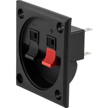 Renas Store IC-249A Ikili Kare Hoparlör Terminali Soketi Yaylı Tip 2'li 55X55MM