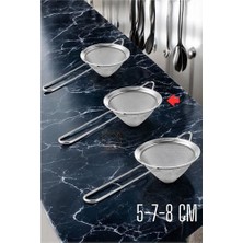 Renas Store Turk Andres 3 Boy Paslanmaz Çelik Süzgeç Seti