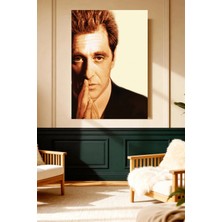 Mushen Studio Al Pacino Ikonik Portre Kanvas Tablo Klasik Duvar Dekoru Sanat Eseri Çerçevesiz Ev Ofis