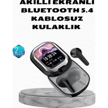 Renas Store Aktif Gürültü Engelleme Özellikli Kablosuz Kulaklık – Akıllı Ekranlı Şarj Kutusu