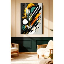 Mushen Studio Soyut Geometrik Dinamik Kanvas Tablo Modern Duvar Dekoru Sanat Eseri Çerçevesiz Ev Ofis