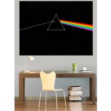 Mushen Studio Pink Floyd Dark Side Of The Moon Prizma Kanvas Tablo Duvar Dekoru Sanat Eseri Çerçevesiz Ev Ofis