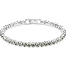 Swarovski Imber Emily Tennis Bileklik Yuvarlak Kesim Siyah Rutenyum Kaplama Std