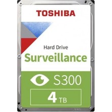 Toshiba Toshıba 4tb 3.5" S300 HDWT840UZSVA 5400 Rpm 128MB Sata-3 Güvenlik Diski