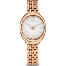 Swarovski Imber Saat Isviçre Üretimi Metal Bileklik Altin Ton Pembe Altin Rengi Kaplama Std