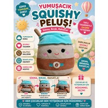 Squishmallows Orjinal Kahve Bardağı Figürü 20CM Peluş Oyuncak