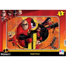 Renas Store Inc 704 Incredibles 2 Frame Puzzle 24 Parça