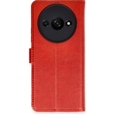 Renas Store Redmi A3 4g Kılıf S Kapaklı Kılıf - Kırmızı