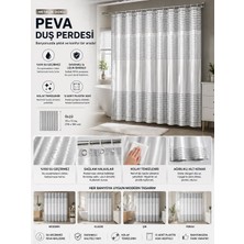 Generic Peva Duş Perdesi (Metalik Tasarım)