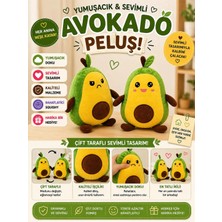 Squish a longs Squish Avokado (Çift Taraflı Gülen Somurtan) 17CM Peluş Oyuncak