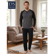D'S Damat Ds Damat Maverıck Reglan Kol Pijama Takımı Antrasit