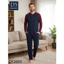D'S Damat Ds Damat Maverick Reglan Kol Pijama Takımı Lacivert