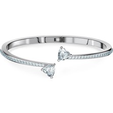 Swarovski Attract Cuff Bileklik Beyaz Rodyum Kaplama M