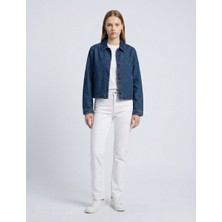 LTB Orıya Düğmeli Denim Mid Indigo Ceket