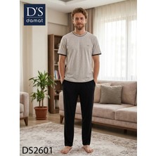 D'S Damat Ds Damat Spring Kısa Kol Pijama Takımı Gri