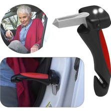 Renas Store SN-26713 Araç Iniş Destek Kolu Cam Kırıcı Fener Emniyet Kemeri Çok Fonksiyonlu