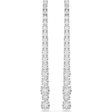 Swarovski Matrix Damla Küpe Gradient Of Round Cuts Beyaz Rodyum Kaplama