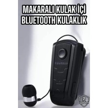Renas Store Makaralı Bluetooth Kulaklık Çağrı Cevaplama Kablolu Uzun Pil Ömrü