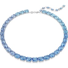 Swarovski Millenia Kolye Octagon Cut Color Gradient Mavi Rodyum Kaplama