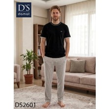 D'S Damat Ds Damat Spring Kısa Kol Pijama Takımı Siyah